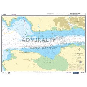 The Admiralty Small Craft Chart 5620_12: Milford Haven - Dale Roads to Milford Shelf offers comprehensive details of coastal and marine areas, including landmarks, depth contours, navigational aids, and hazards. Crafted by the UK Hydrographic Office and labeled with Admiralty paper chart service identifiers, it is ideal for maritime navigation.