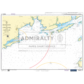 The Admiralty Small Craft Chart 5623_11: Crookhaven to Long Island and Cape Clear offers current navigation aids with precise water depths and land contours, featuring the "Admiralty" and "Paper Chart Service" watermarks.