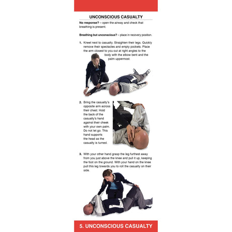 The First Aid Companion by Fernhurst Books features a step-by-step visual guide with two people demonstrating the recovery position—each stage is illustrated and explained for essential maritime first aid situations.