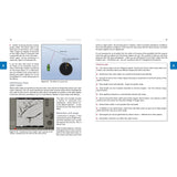 Two pages from Fernhurst Books’ “Essential Boat Radar”: the left page has text, diagrams, and a “6” in the margin; the right presents “Points to note” on radar signal detection and managing interference.