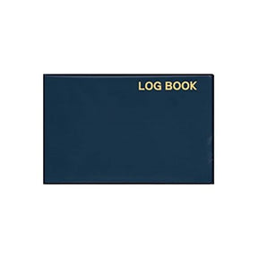 The Imray Navigator's Log Book features a durable navy blue PVC cover with "LOG BOOK" printed in yellow on the top right corner, set against a plain white background.