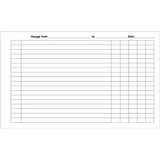 Imray Navigator's Log Book Refill features blank log sheets with rows and columns labeled "Voyage from ______ to ______ Date ______" at the top, ideal for recording voyage details as navigator’s log book refill pages.