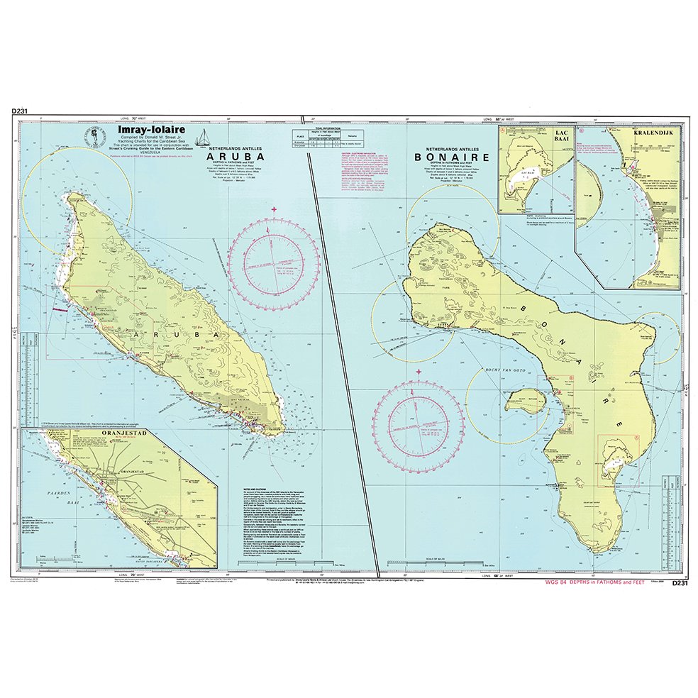 Imray Chart D231: Bonaire and Aruba chart