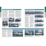 A spread from Fernhurst Books' "Expert Sailing Skills" demonstrates step-by-step mooring and slipping a buoy in different wind and tide conditions, with diagrams, instructional text, and sailboat photos.