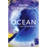 The cover of "Ocean" from John Murray Press features abstract swirls of blue, white, and yellow, evoking the marine world’s vital wilderness.
