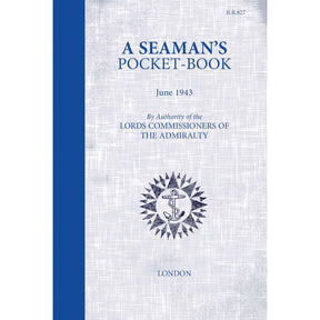 Osprey’s "A Seaman's Pocketbook," dated June 1943, features a blue spine, anchor emblem, and text declaring Admiralty authority—a classic WWII naval guide.