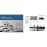A spread from *Soviet Cold War Destroyers* by Osprey features black-and-white photographs of the Project 41 Destroyer (NATO codename "Tallinn"), offering both close-up and full-ship views, accompanied by text that explores the vessel’s history and significance within the broader context of Soviet Navy operations and the development of guided-missile ships during the Cold War.