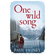 The book cover of "One Wild Song" by Adlard Coles shows a poignant scene: a person in a red jacket navigating icy waters and misty mountains near Cape Horn, reflecting a voyage dedicated to the memory of a lost son.