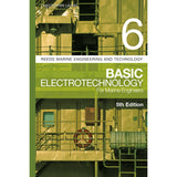 Cover of "Reeds Vol 6: Basic Electrotechnology for Marine Engineers" features a large number 6 on a green industrial background with electromagnetic systems and a life preserver attached to metal structures, part of the "Reeds" series by Christopher Lavers.