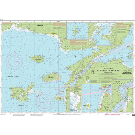 Imray Chart G22: Northeast Aegean Sea chart