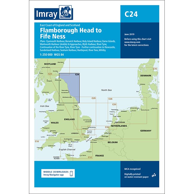 Imray Chart C24: Flamborough Head to Fife Ness cover