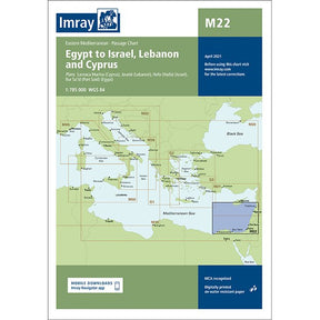 Imray Chart M22: Egypt to Israel, Lebanon and Cyprus cover