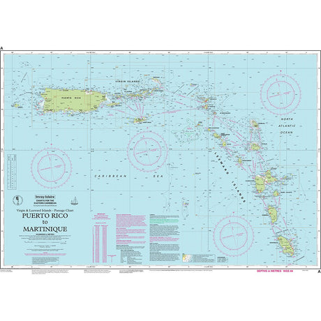 Imray Chart A: Puerto Rico to Martinique chart