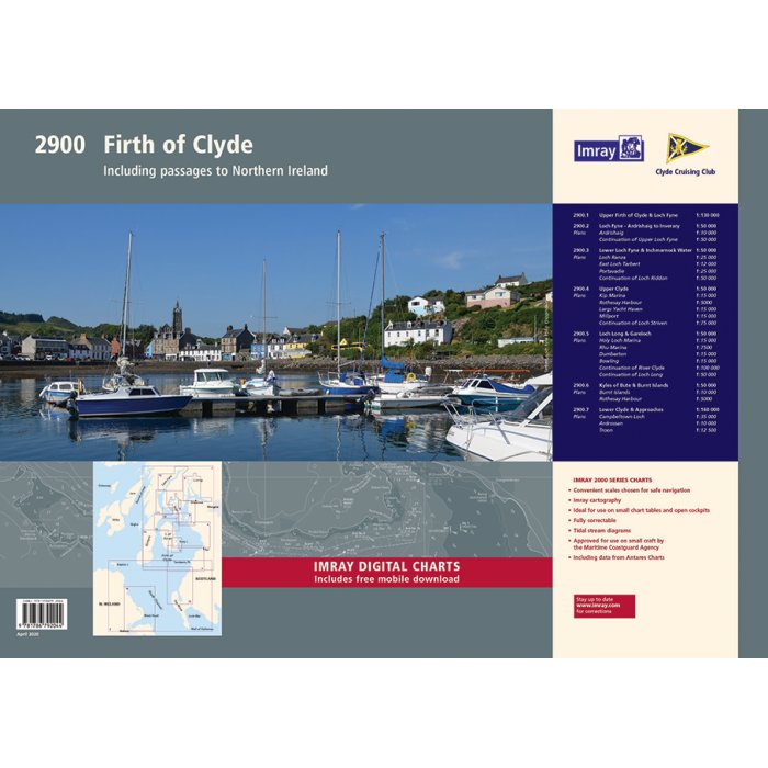 Imray Chart Pack 2900: Firth of Clyde including passages to Northern Ireland (Spiral Bound) cover