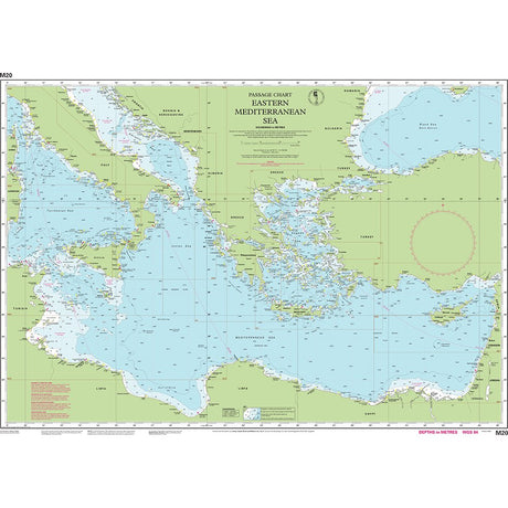 Imray Chart M20: Eastern Mediterranean chart