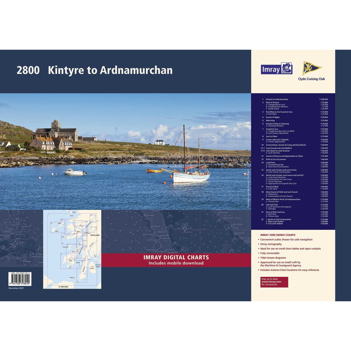 Imray Chart Pack 2800: Kintyre to Ardnamurchan cover