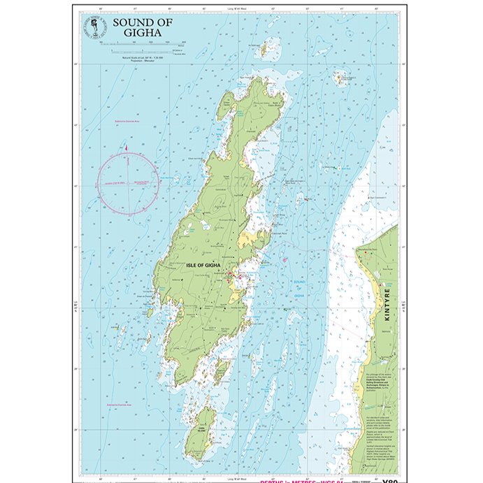 Imray Chart Y80: Sound of Gigha chart