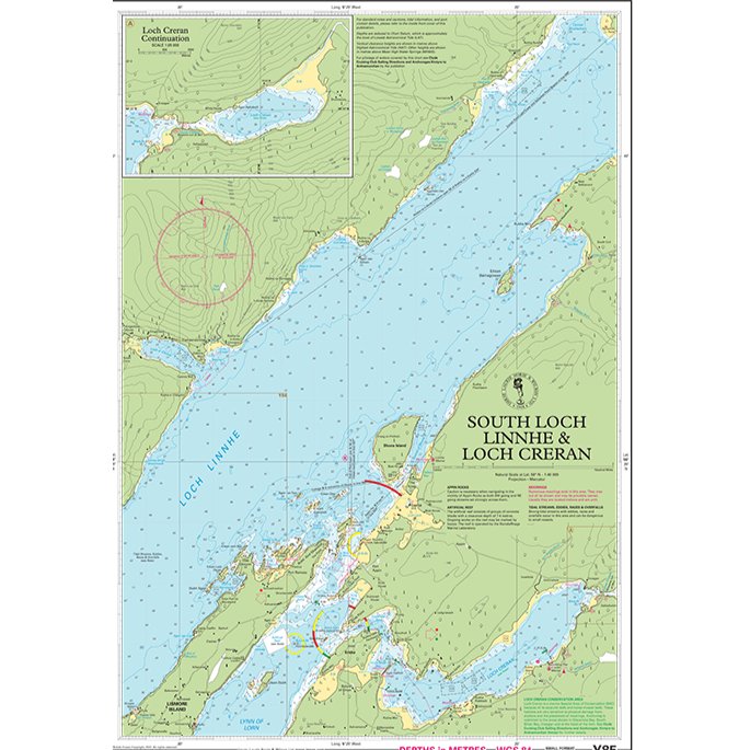 Imray Chart Y85: South Loch Linnhe and Loch Creran chart