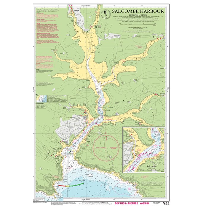 Imray Chart Y44L: Salcombe Harbour (Laminated) chart