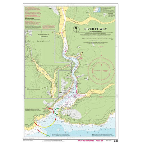 Imray Chart Y46L: River Fowey (Laminated) chart