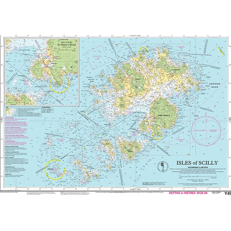 Imray Chart Y49: Isles of Scilly chart