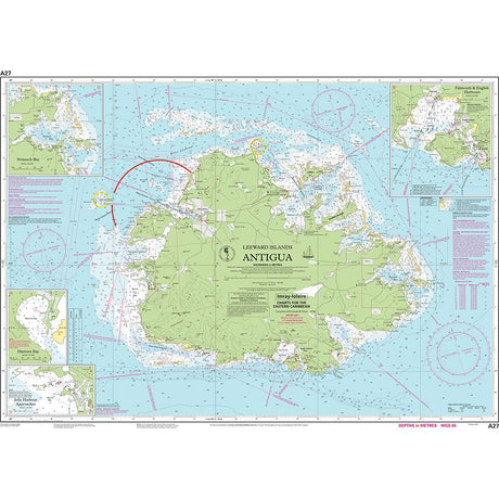 Imray Chart A27: Antigua chart