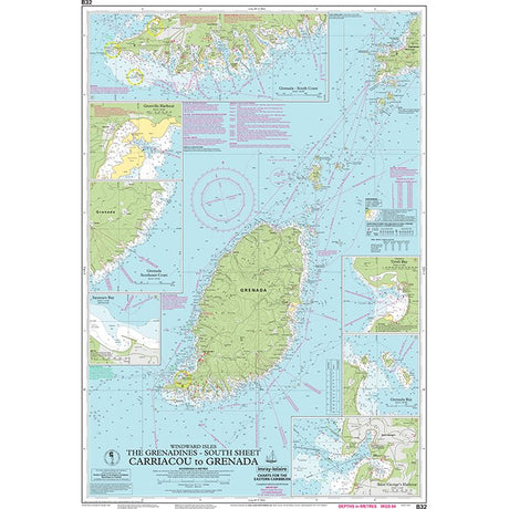Imray Chart B32: Carriacou to Grenada chart