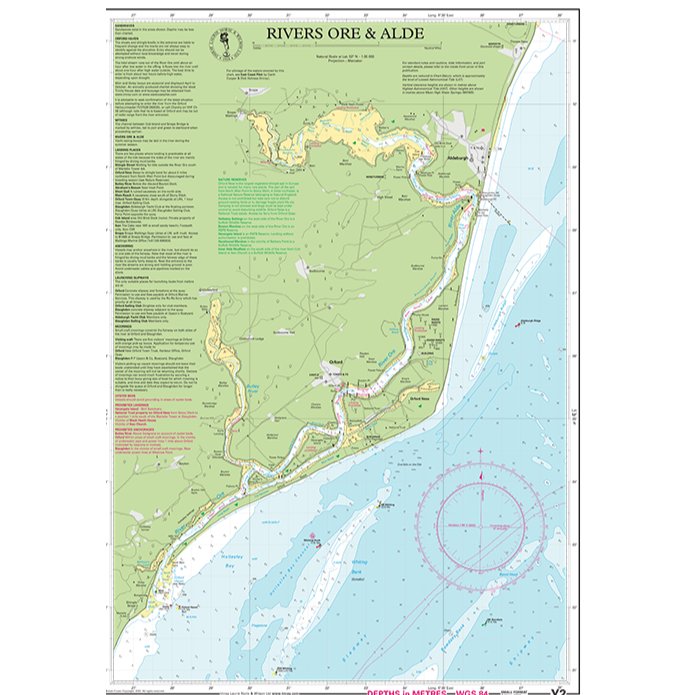 Imray Chart Y2L: Rivers Ore and Alde (Laminated) chart