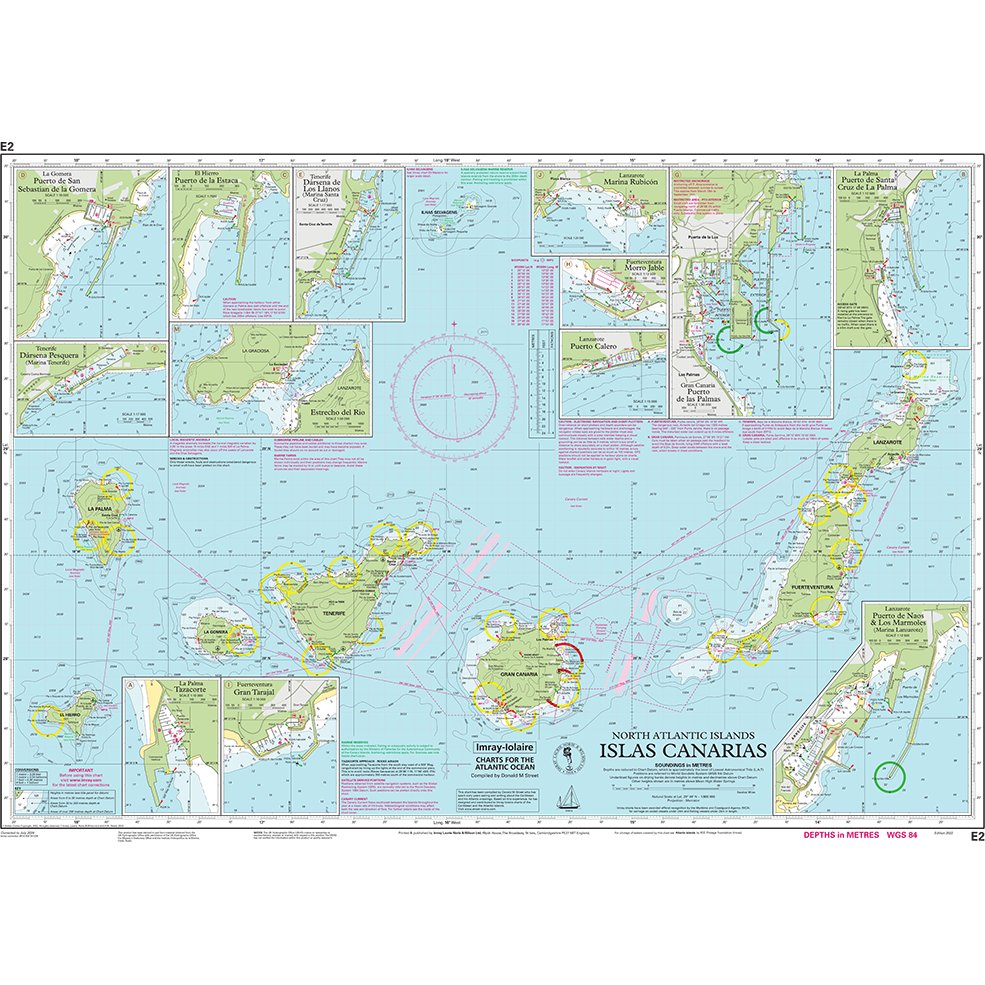 Imray Chart E2: Islas Canarias chart