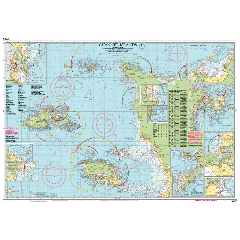 Imray Chart C33A: Channel Islands (North) chart