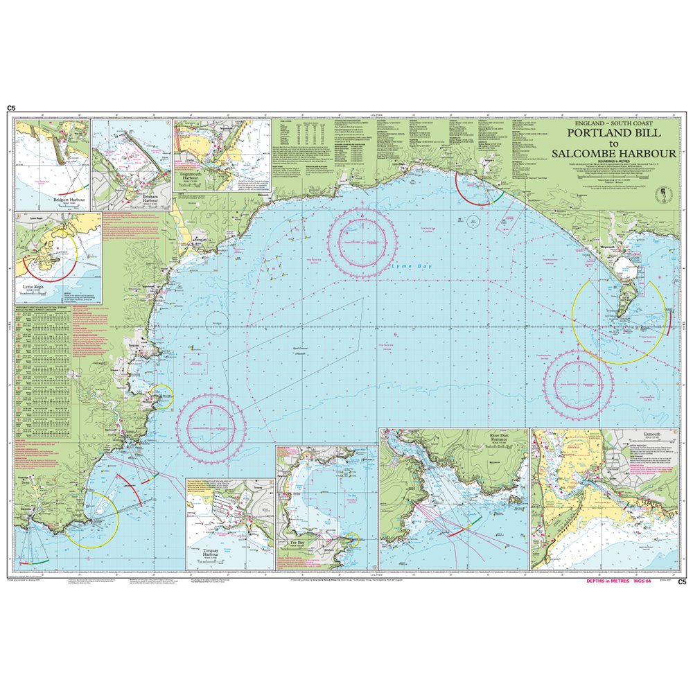 Imray Chart C5: Portland Bill to Salcombe Harbour chart