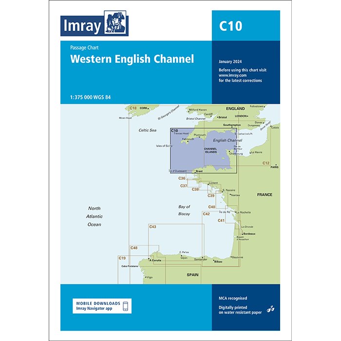 Imray Chart C10: Western English Channel Passage Chart cover
