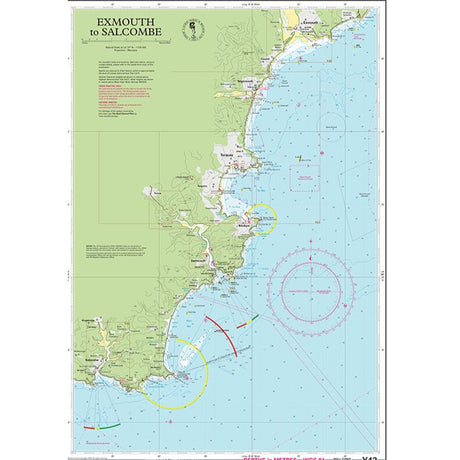 Imray Chart Y42: Exmouth to Salcombe chart