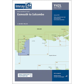 Imray Chart Y42L: Exmouth to Salcombe (Laminated) cover