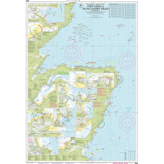 Imray Chart C23: Fife Ness to Duncansby Head chart