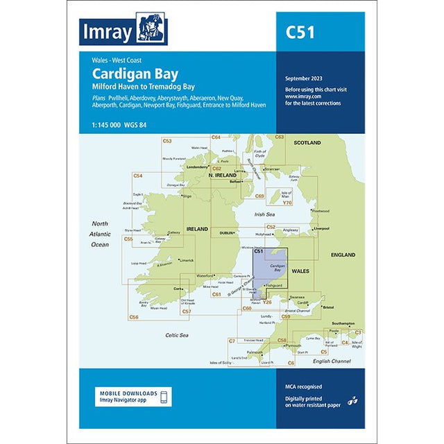 Imray Chart C51: Cardigan Bay cover