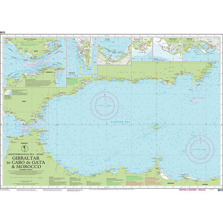 Imray Chart M11: Gibraltar to Cabo de Gata & Morocco chart