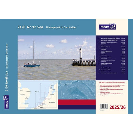 Imray Chart Pack 2120: North Sea - Nieuwpoort to Den Helder (Spiral Bound) cover