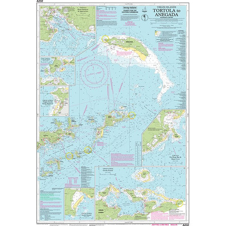 Imray Chart A232: Tortola to Anegada chart