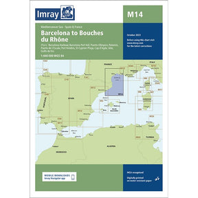 Imray Chart M14: Barcelona to Bouches du Rhône cover