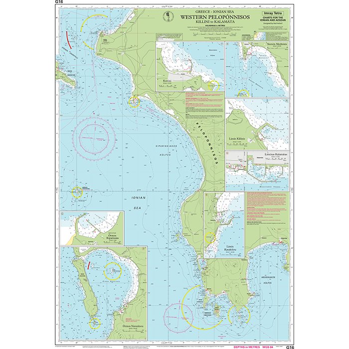Imray Chart G16: Western Pelopónnisos chart