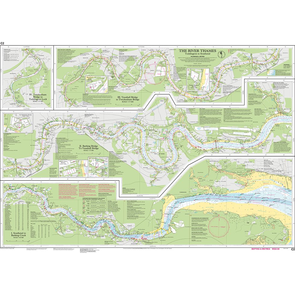 Imray Chart C2: The River Thames chart