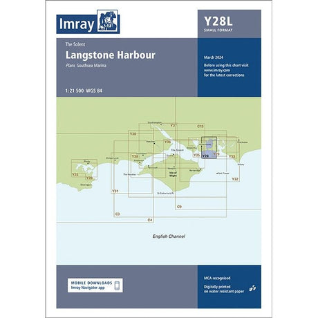 Imray Chart Y28L: Langstone Harbour (Laminated) cover