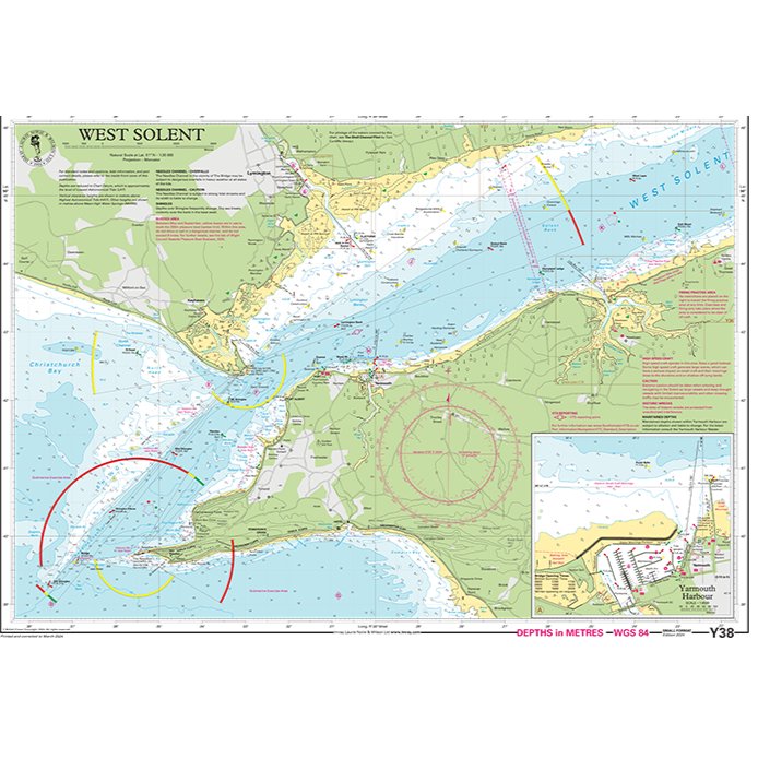 Imray Chart Y38L: West Solent (Laminated) chart