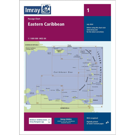 Imray Chart 1: Eastern Caribbean cover