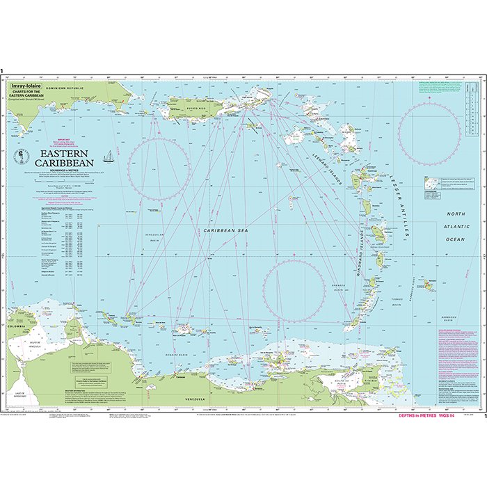 Imray Chart 1: Eastern Caribbean chart
