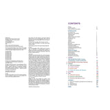The left page of Adriatic Pilot by Imray lists publishing and copyright details; the right page features a multicolored table of contents with section titles and page numbers—ideal for any Croatia sailing or Adriatic Sea cruising guide.