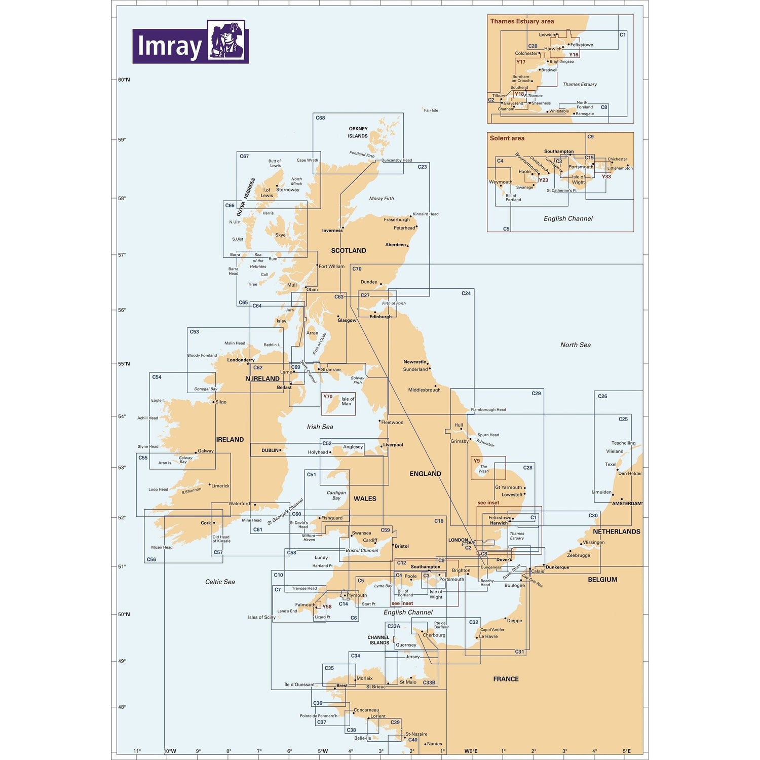 Imray Chart C55: Dingle Bay to Galway Bay UK and Ireland series coverage diagram