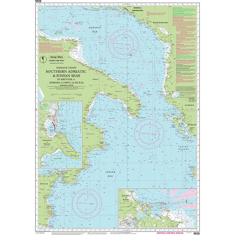 Imray Chart M30: Southern Adriatic and Ionian Seas chart