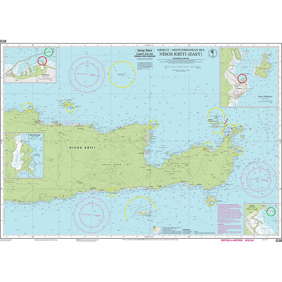 Imray Chart G38: Nísos Kríti (East) chart